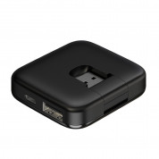 Baseus Fully Folded Portable USB-A Hub (CAHUB-CW01) - 4-портов USB-A хъб за компютри и лаптопи (черен) 3