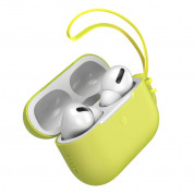 Baseus Lets Go Jelly Lanyard Case - силиконов калъф с връзка за Apple Airpods Pro (жълт)