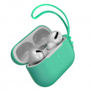 Baseus Lets Go Jelly Lanyard Case - силиконов калъф с връзка за Apple Airpods Pro (зелен)