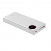 Baseus Mulight Power Bank with Digital Display Quick Charge 45W (PPMY-A02) - външна батерия 20000 mAh с 2xUSB-A и USB-C изходи за зареждане на смартфони и таблети (бял) 5