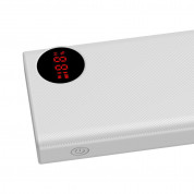 Baseus Mulight Power Bank with Digital Display Quick Charge 45W (PPMY-A02) - външна батерия 20000 mAh с 2xUSB-A и USB-C изходи за зареждане на смартфони и таблети (бял) 4