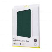 Baseus Simplism Magnetic Leather Case - магнитен полиуретанов калъф с поставка за iPad Pro 11 (2020) (зелен) 15