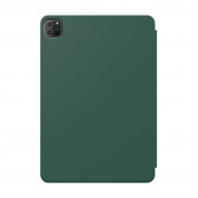 Baseus Simplism Magnetic Leather Case - магнитен полиуретанов калъф с поставка за iPad Pro 12.9 (2020) (зелен) 1