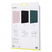 Baseus Simplism Magnetic Leather Case - магнитен полиуретанов калъф с поставка за iPad Pro 12.9 (2020) (розов) 16
