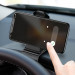 Baseus Mouth Car Holder Dashboard Clamp (SUDZ-01) - поставка за таблото на кола за смартфони с дисплеи от 3.5 до 7 инча (черен) 10