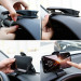 Baseus Mouth Car Holder Dashboard Clamp (SUDZ-01) - поставка за таблото на кола за смартфони с дисплеи от 3.5 до 7 инча (черен) 11