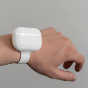 4smarts Silicone Case with Wrist Strap - силиконов калъф с каишка  за ръка за Apple AirPods Pro (бял) 2