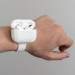 4smarts Silicone Case with Wrist Strap - силиконов калъф с каишка  за ръка за Apple AirPods Pro (бял) 2
