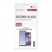 4smarts Second Glass 2.5D Colour Frame - калено стъклено защитно покритие с извити ръбове за целия дисплей на Samsung Galaxy A20e (черен-прозрачен) 1