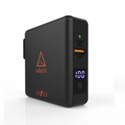 Adonit Wireless TravelCube Pro Charger - захранване за ел. мрежа с USB-C и USB изходи, външна батерия и пад за безжично зареждане (черен)