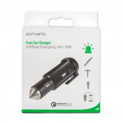 4smarts Fast Car Charger VoltRoad Emergency 4in1 QC3.0 18W (black) 11