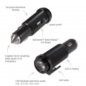 4smarts Fast Car Charger VoltRoad Emergency 4in1 QC3.0 18W (black) 4