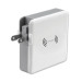 4smarts 3in1 Charger HyperVolt with Wireless Power Bank - захранване за ел. мрежа с два USB изхода, външна батерия и безжично зареждане (бял) 3