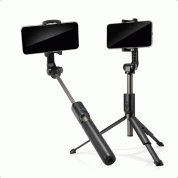 Spigen S540 Selfie Stick Bluetooth Monopod with Tripod - разтегаем безжичен селфи стик и трипод за мобилни телефони (черен)  2