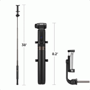 Spigen S540 Selfie Stick Bluetooth Monopod with Tripod - разтегаем безжичен селфи стик и трипод за мобилни телефони (черен)  8