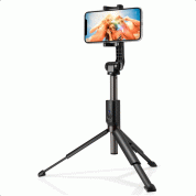 Spigen S540 Selfie Stick Bluetooth Monopod with Tripod - разтегаем безжичен селфи стик и трипод за мобилни телефони (черен) 