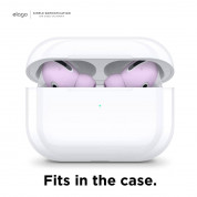 Elago Airpods Pro Earbuds Cover Plus Tips - антибактериални силиконови калъфчета с вградени тапички за Apple Airpods Pro (6 чифта) (лилав) 5