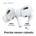 Elago Airpods Pro Earbuds Cover Plus Tips - антибактериални силиконови калъфчета с вградени тапички за Apple Airpods Pro (6 чифта) (бял-фосфор) 6