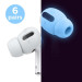 Elago Airpods Pro Earbuds Cover Plus Tips - антибактериални силиконови калъфчета с вградени тапички за Apple Airpods Pro (6 чифта) (бял-фосфор) 1