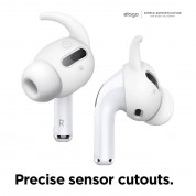 Elago Airpods Pro Earbuds Hooks - антибактериални силиконови калъфчета с вградени кукички за Apple Airpods Pro (4 чифта) (бял) 4