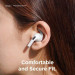Elago Airpods Pro Earbuds Hooks - антибактериални силиконови калъфчета с вградени кукички за Apple Airpods Pro (4 чифта) (бял-фосфор) 3