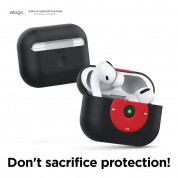 Elago Airpods Pro Retro AW6 Silicone Case - силиконов калъф за Apple Airpods Pro (черен)  2