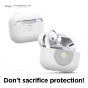 Elago Airpods Pro Retro AW6 Silicone Case - силиконов калъф за Apple Airpods Pro (бял)  3