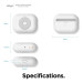 Elago Airpods Pro Retro AW6 Silicone Case - силиконов калъф за Apple Airpods Pro (бял)  7