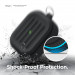 Elago AirPods Pro Armor Hang Case - удароустойчив силиконов калъф с карабинер за Apple Airpods Pro (черен) 3