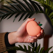 Elago Airpods Pro Peach Design Silicone Case - силиконов калъф с карабинер за Apple Airpods Pro (оранжев) 7