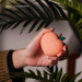 Elago Airpods Pro Peach Design Silicone Case - силиконов калъф с карабинер за Apple Airpods Pro (оранжев) 8