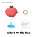 Elago Airpods Pro Peach Design Silicone Case - силиконов калъф с карабинер за Apple Airpods Pro (червен) 7