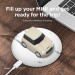 Elago Airpods Mini Car Design Silicone Case - силиконов калъф с карабинер за Apple Airpods и Apple Airpods 2 (бял)  7