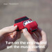 Elago Airpods Mini Car Design Silicone Case - силиконов калъф с карабинер за Apple Airpods и Apple Airpods 2 (червен)  2