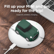 Elago Airpods Mini Car Design Silicone Case - силиконов калъф с карабинер за Apple Airpods и Apple Airpods 2 (зелен)  4
