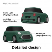 Elago Airpods Mini Car Design Silicone Case - силиконов калъф с карабинер за Apple Airpods и Apple Airpods 2 (зелен)  5