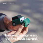 Elago Airpods Mini Car Design Silicone Case - силиконов калъф с карабинер за Apple Airpods и Apple Airpods 2 (зелен)  3