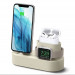 Elago Trio Charging Hub Pro - силиконова поставка за зареждане на iPhone, Apple Watch и Apple AirPods Pro (бяла) 1