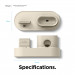 Elago Trio Charging Hub Pro - силиконова поставка за зареждане на iPhone, Apple Watch и Apple AirPods Pro (бяла) 7