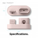Elago Trio Charging Hub Pro - силиконова поставка за зареждане на iPhone, Apple Watch и Apple AirPods Pro (розова) 7
