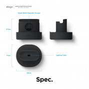 Elago Duo Charging Hub Pro - силиконова поставка за зареждане на iPhone, Apple Watch и Apple AirPods Pro (черна) 7
