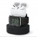 Elago Duo Charging Hub Pro - силиконова поставка за зареждане на iPhone, Apple Watch и Apple AirPods Pro (черна) 1