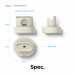 Elago Duo Charging Hub Pro - силиконова поставка за зареждане на iPhone, Apple Watch и Apple AirPods Pro (бяла) 8