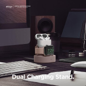 Elago Duo Charging Hub Pro - силиконова поставка за зареждане на iPhone, Apple Watch и Apple AirPods Pro (розова) 2