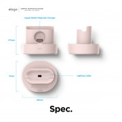 Elago Duo Charging Hub Pro - силиконова поставка за зареждане на iPhone, Apple Watch и Apple AirPods Pro (розова) 7