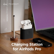 Elago Airpods Charging Station Pro - силиконова док станция за зареждане на Apple Airpods & Apple Airpods Pro (черна) 1