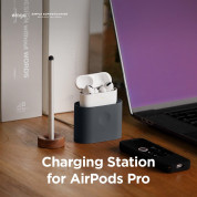 Elago Airpods Charging Station Pro - силиконова док станция за зареждане на Apple Airpods & Apple Airpods Pro (тъмносива) 1
