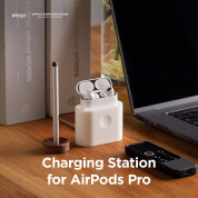 Elago Airpods Charging Station Pro - силиконова док станция за зареждане на Apple Airpods & Apple Airpods Pro (бяла) 1