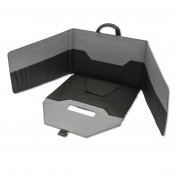 4smarts Laptop Bag Mobile Office with Privacy Mode - елегантна разгъваема чанта за преносими компютри до 16 инча (тъмносив)  2