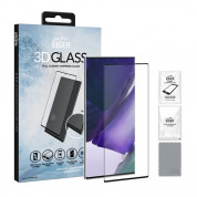 Eiger 3D Glass Full Screen Case Friendly Curved Tempered Glass - калено стъклено защитно покритие с извити ръбове за целия дисплей на Samsung Galaxy Note 20 Ultra (черен-прозрачен)